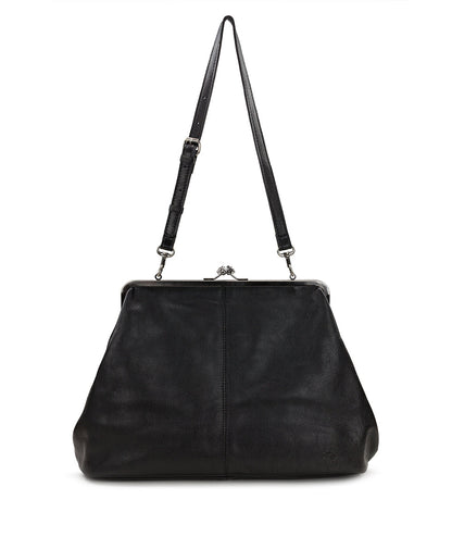 Patricia Nash Serafina Large Frame Bag - Rugged Natural Grain Leather