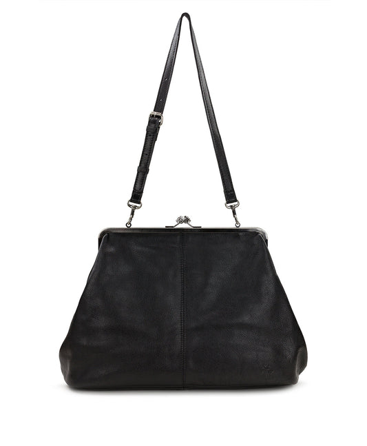Patricia Nash Serafina Large Frame Bag - Rugged Natural Grain Leather