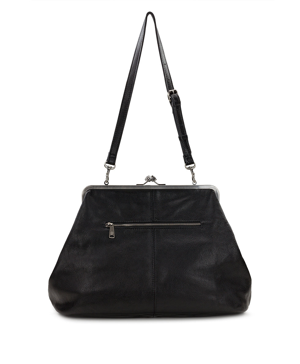 Patricia Nash Serafina Large Frame Bag - Rugged Natural Grain Leather