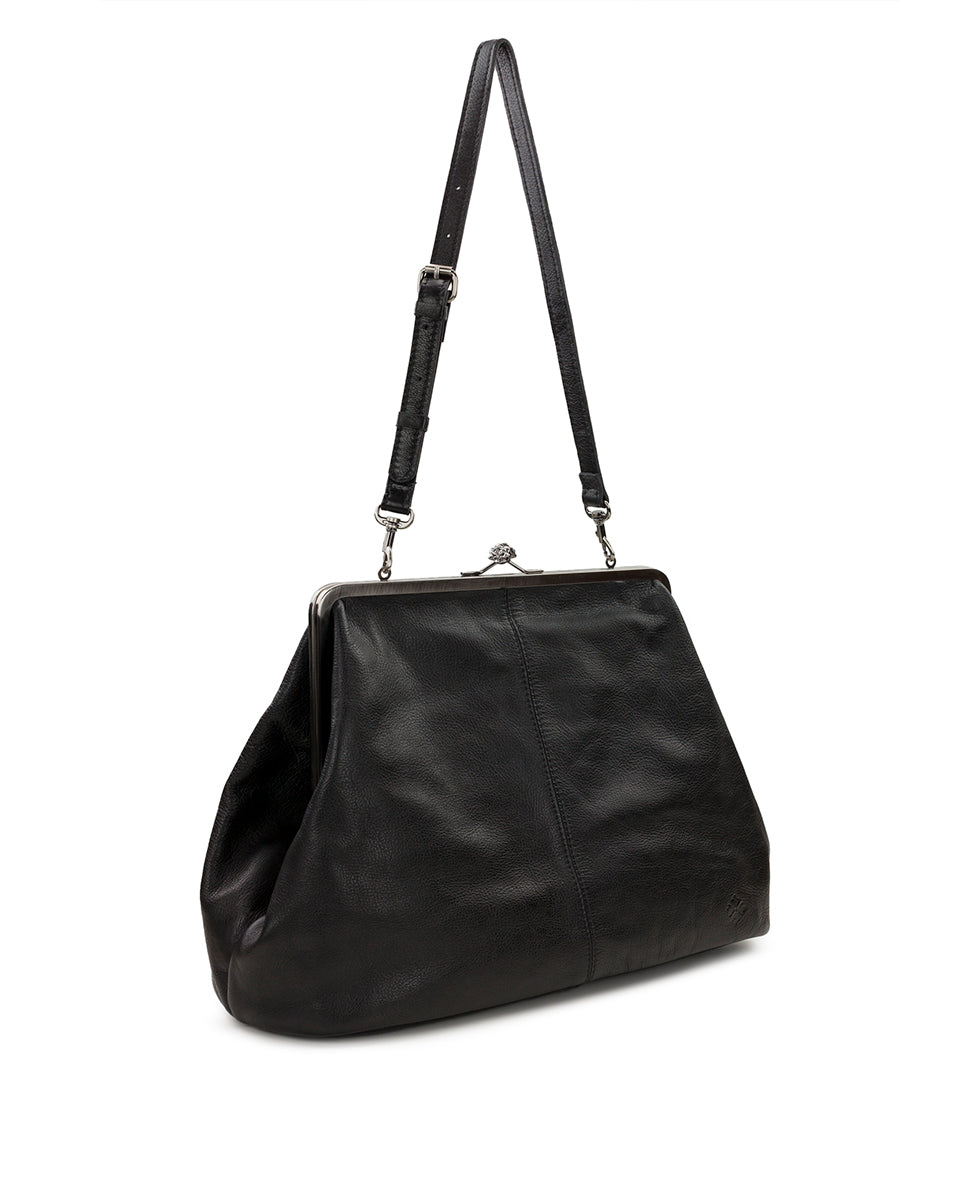 Patricia Nash Serafina Large Frame Bag - Rugged Natural Grain Leather