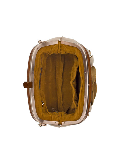 Patricia Nash Joelle Wooden Frame Crossbody | Vintage Distressed Metall...