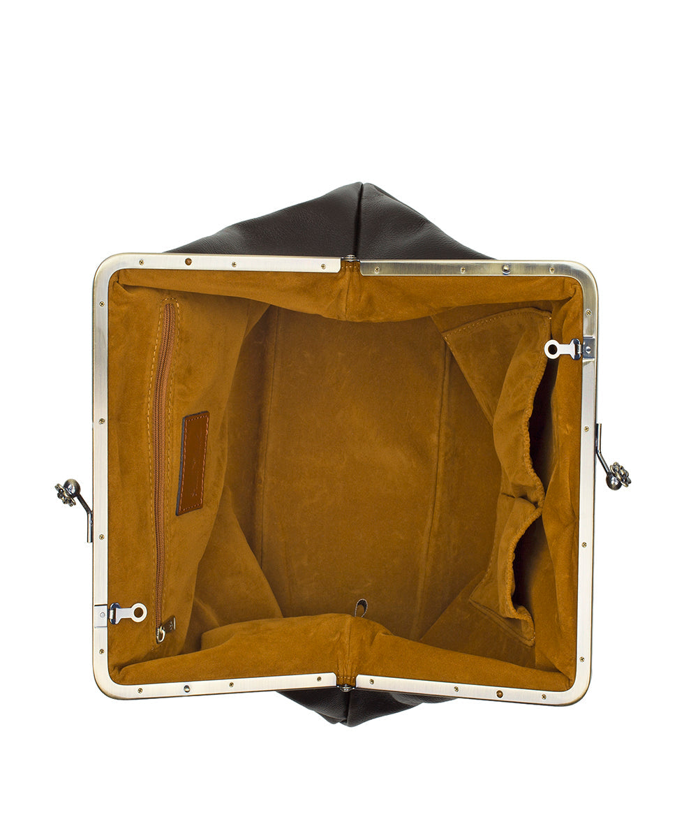 Patricia Nash Vivienne Frame | Rugged Natural Grain | Chocolate