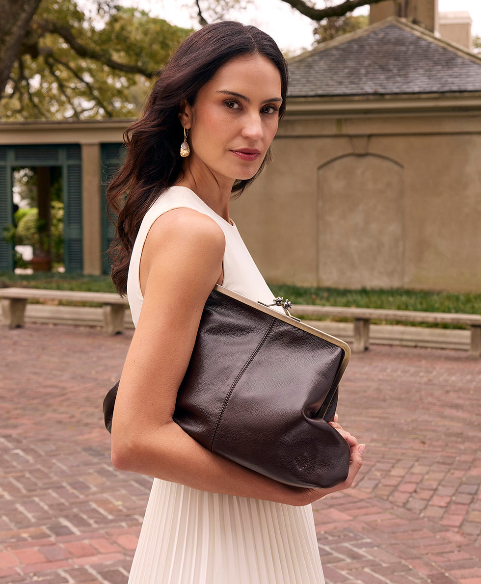 Patricia Nash Vivienne Frame | Rugged Natural Grain | Chocolate