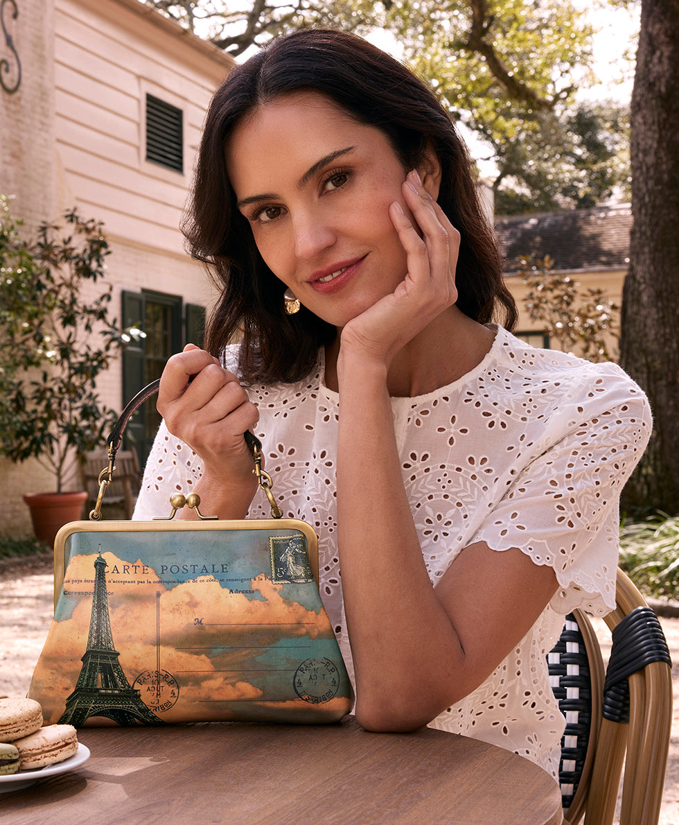 Patricia Nash Vione Frame Bag - Paris Postcard