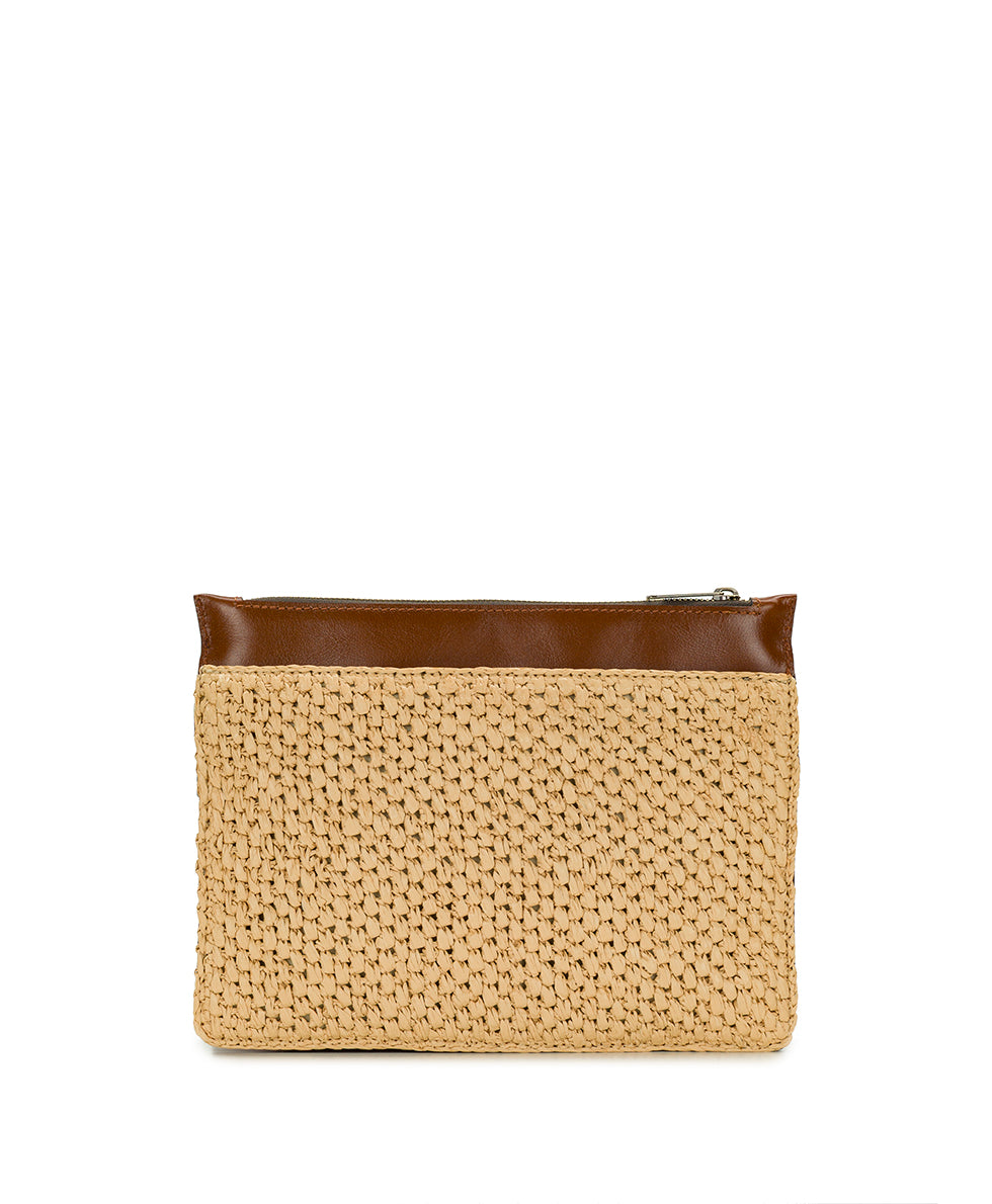 Patricia Nash Yvette Clutch Crossbody - Scalloped Raffia