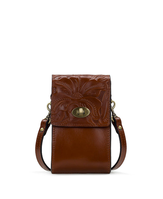 Patricia Nash Rivella Phone Crossbody - Tooled