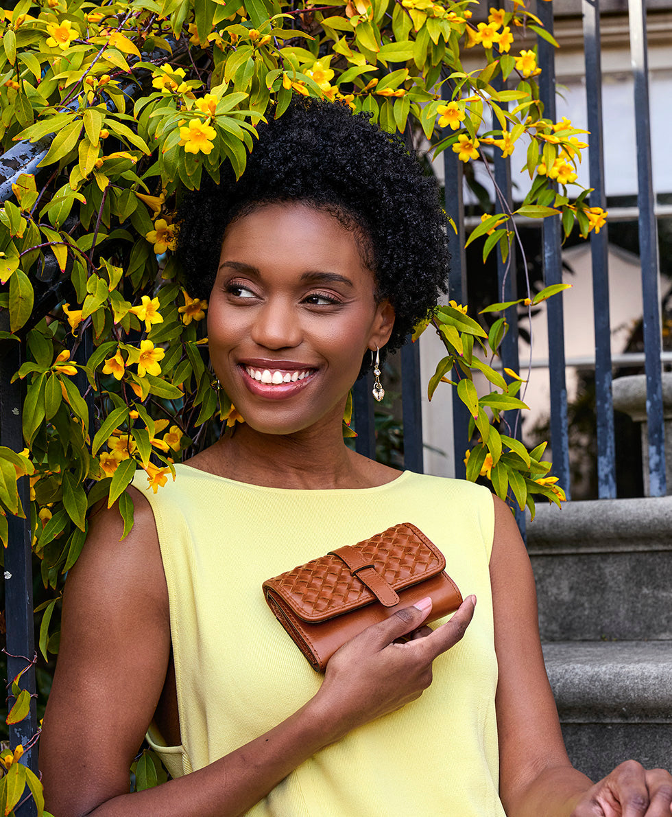Patricia Nash Perla Wallet - Hand Stained Woven
