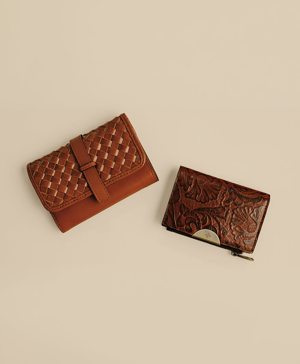 Patricia Nash Perla Wallet - Hand Stained Woven