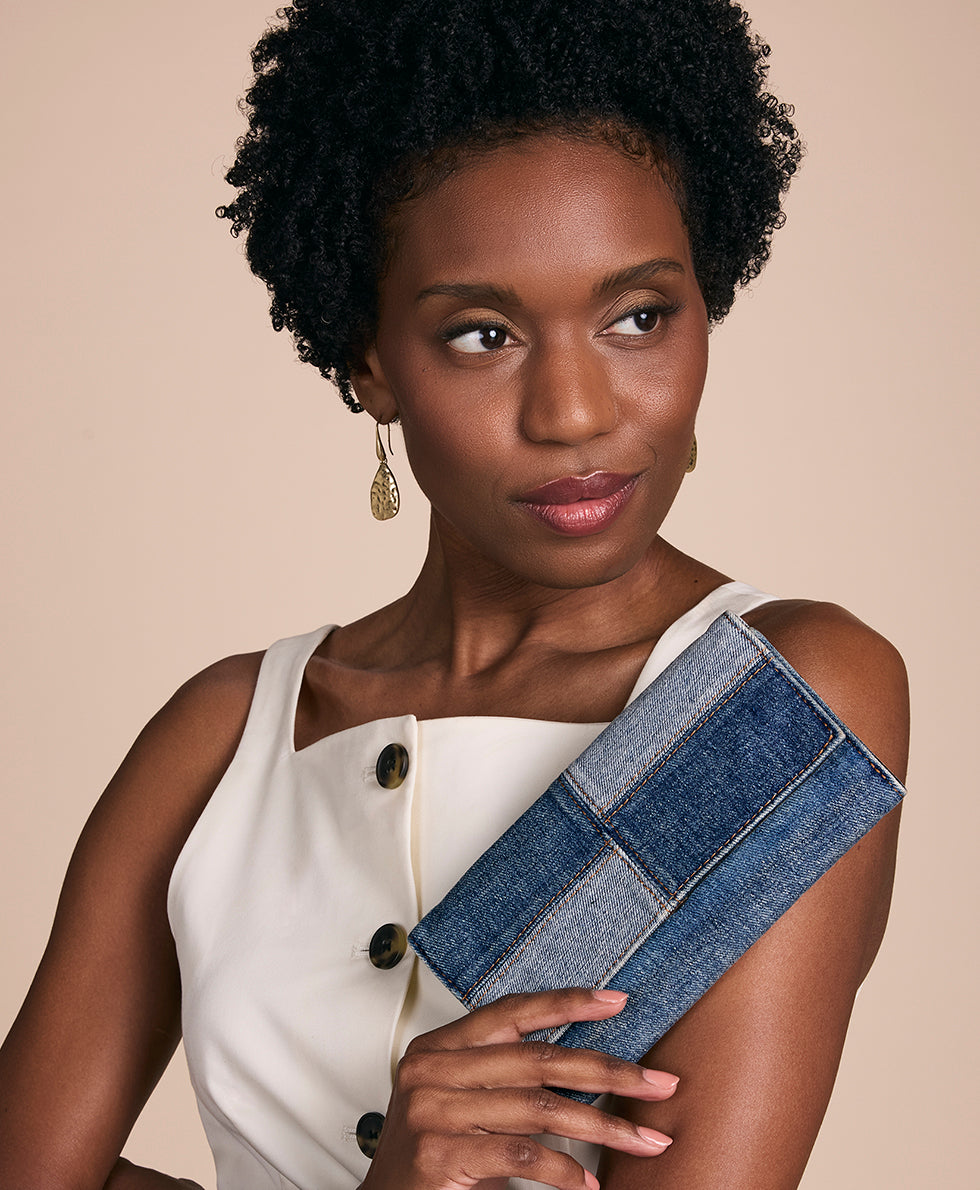 Patricia Nash Terresa Wallet - Patchwork Denim