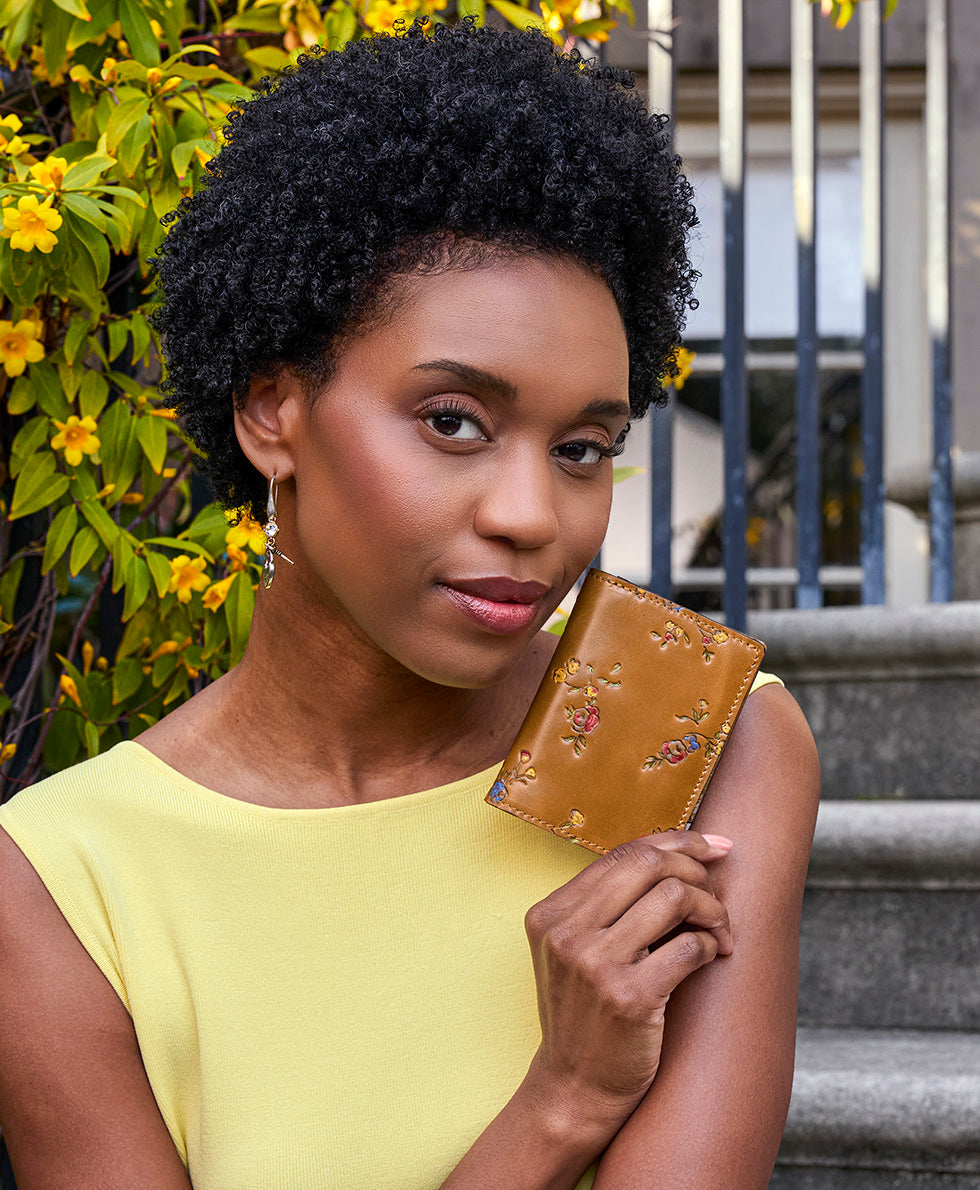 Patricia Nash Annecy Wallet - Fleur de Jardin Embossed