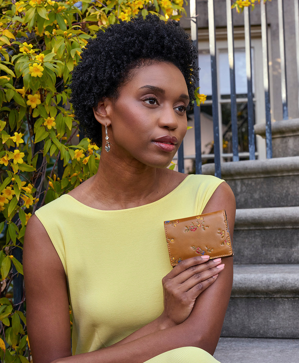 Patricia Nash Annecy Wallet - Fleur de Jardin Embossed