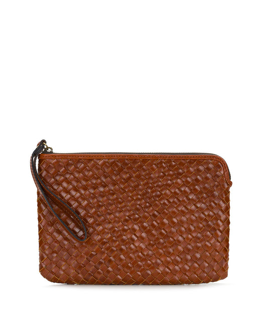 Patricia Nash Leisha Wristlet - Hand Stained Woven