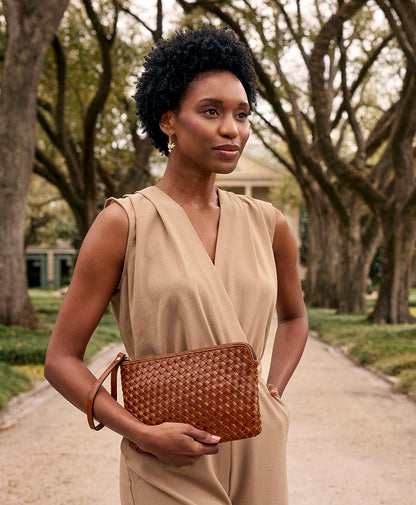 Patricia Nash Leisha Wristlet - Hand Stained Woven