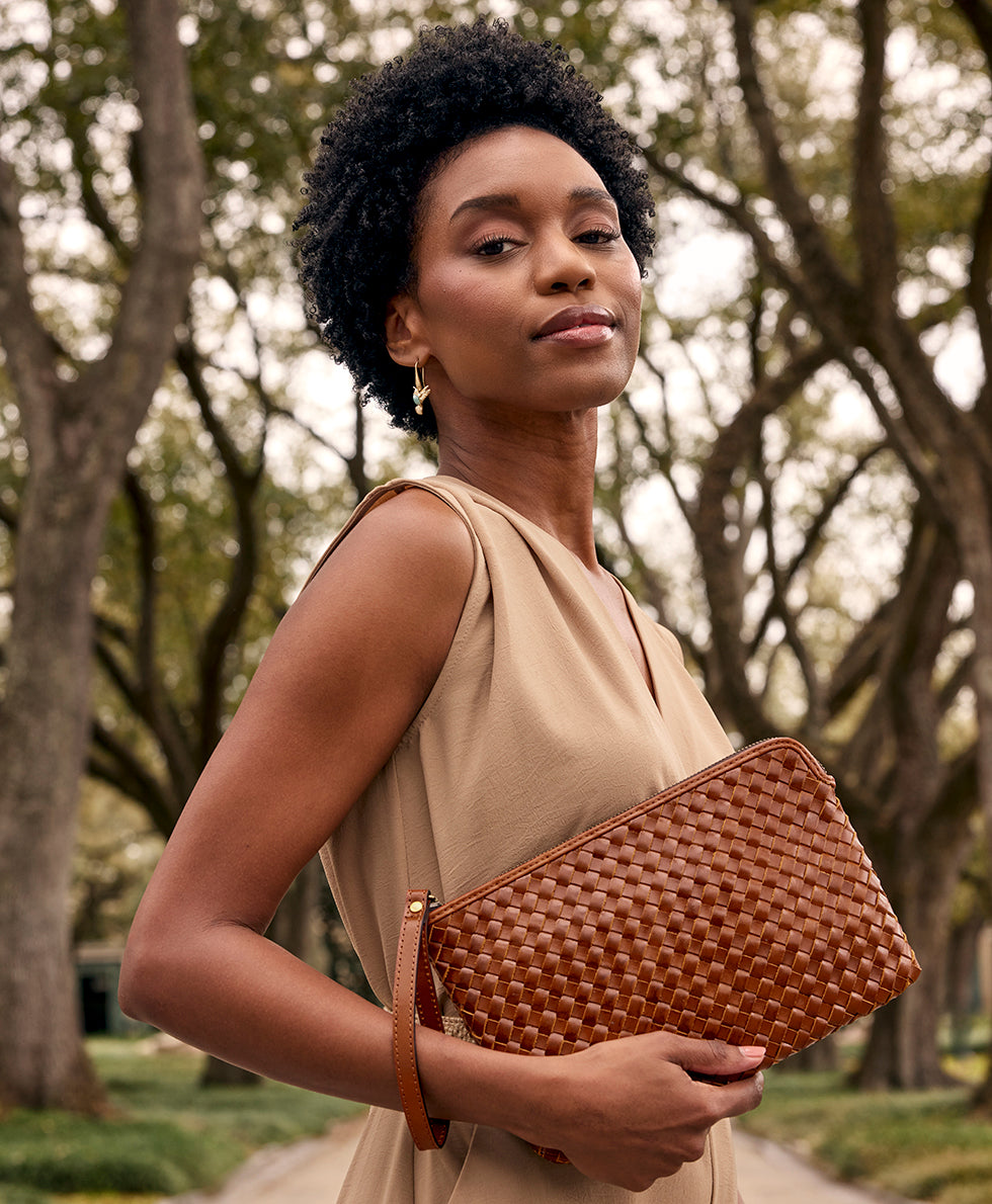 Patricia Nash Leisha Wristlet - Hand Stained Woven