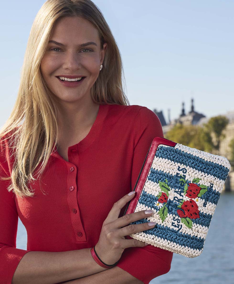 Patricia Nash Les Fraises Wristlet - Specially Woven