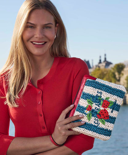 Patricia Nash Les Fraises Wristlet - Specially Woven
