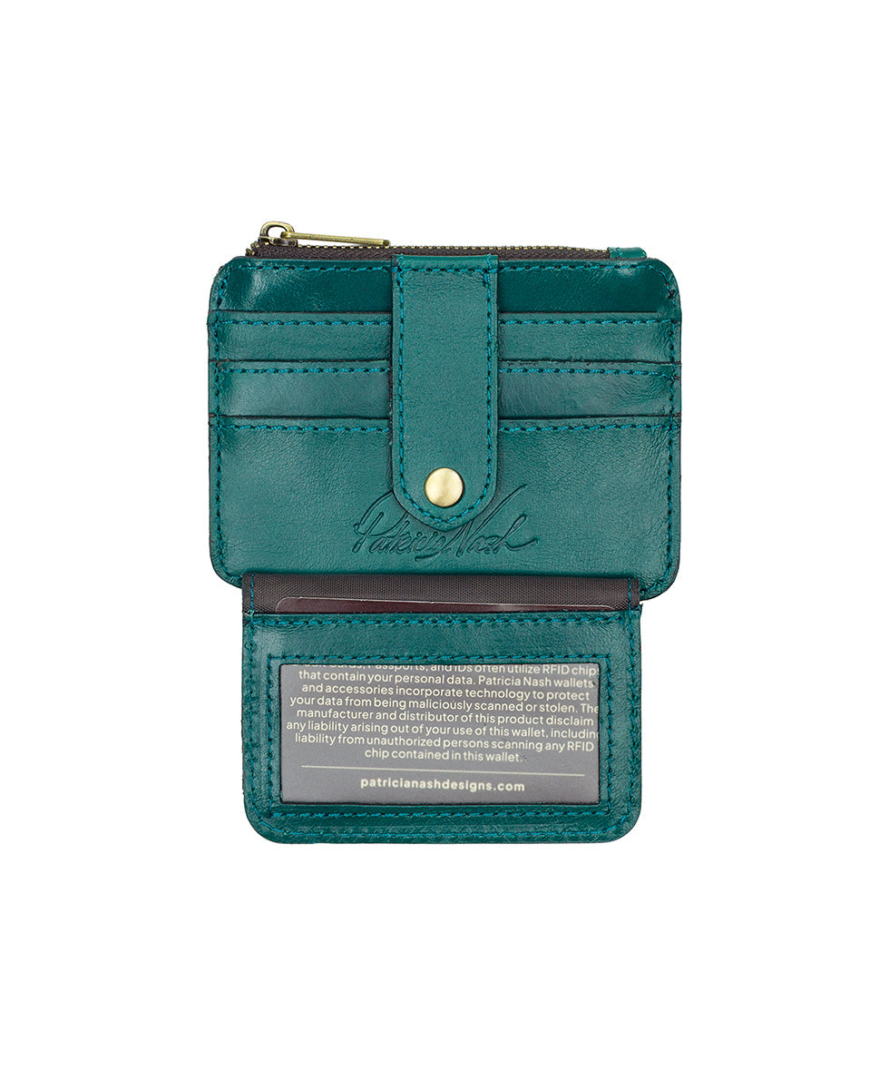 Patricia Nash Cassis ID Case - Vintage Distressed Leather