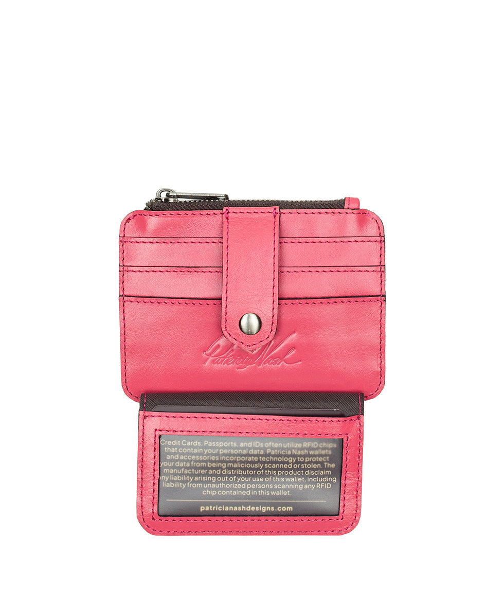 Patricia Nash Cassis ID Case - Vintage Distressed Leather