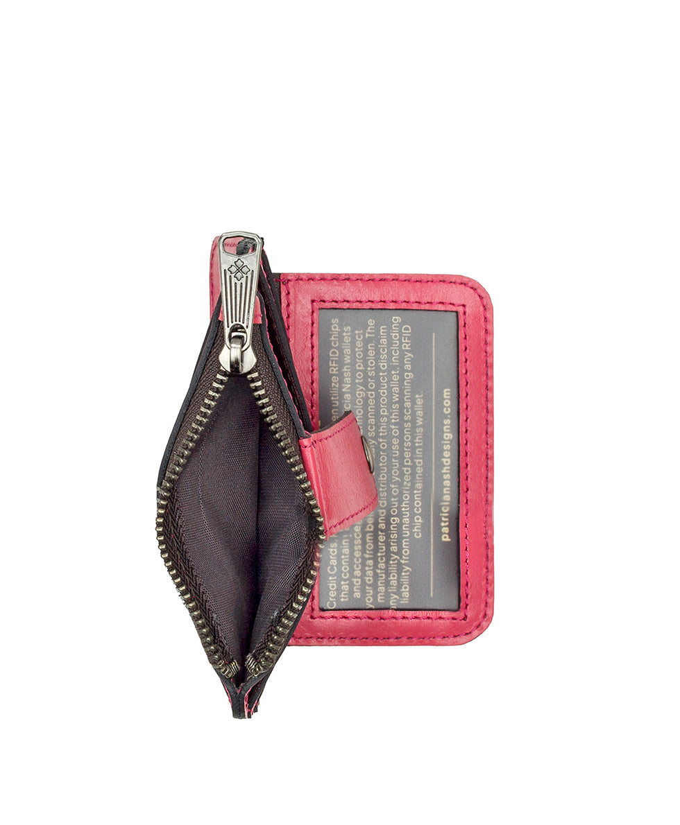 Patricia Nash Cassis ID Case - Vintage Distressed Leather