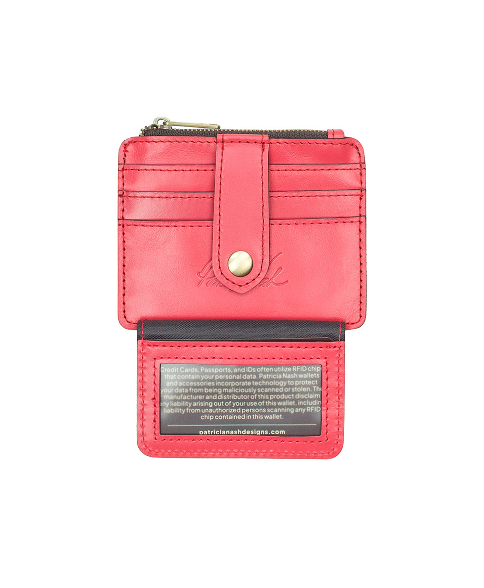 Patricia Nash Cassis ID Case - Vintage Distressed Leather