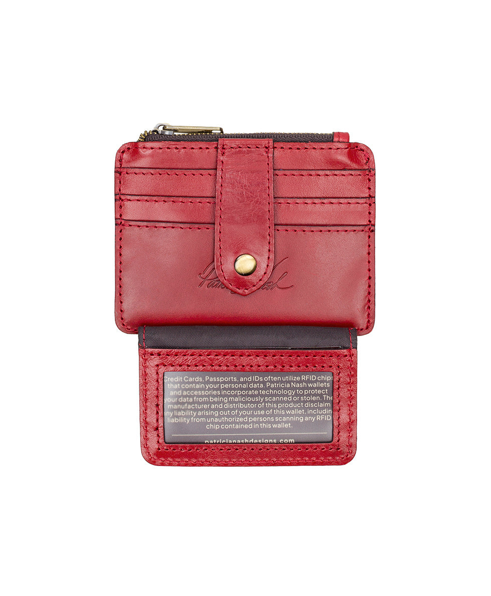 Patricia Nash Cassis ID Case - Vintage Distressed Leather