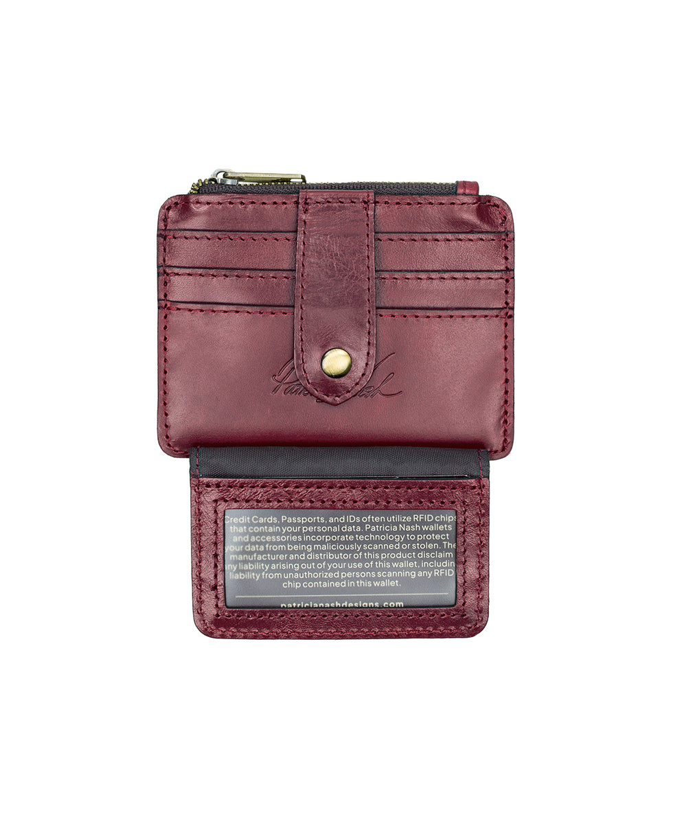 Patricia Nash Cassis ID Case - Vintage Distressed Leather