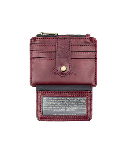 Patricia Nash Cassis ID Case - Vintage Distressed Leather