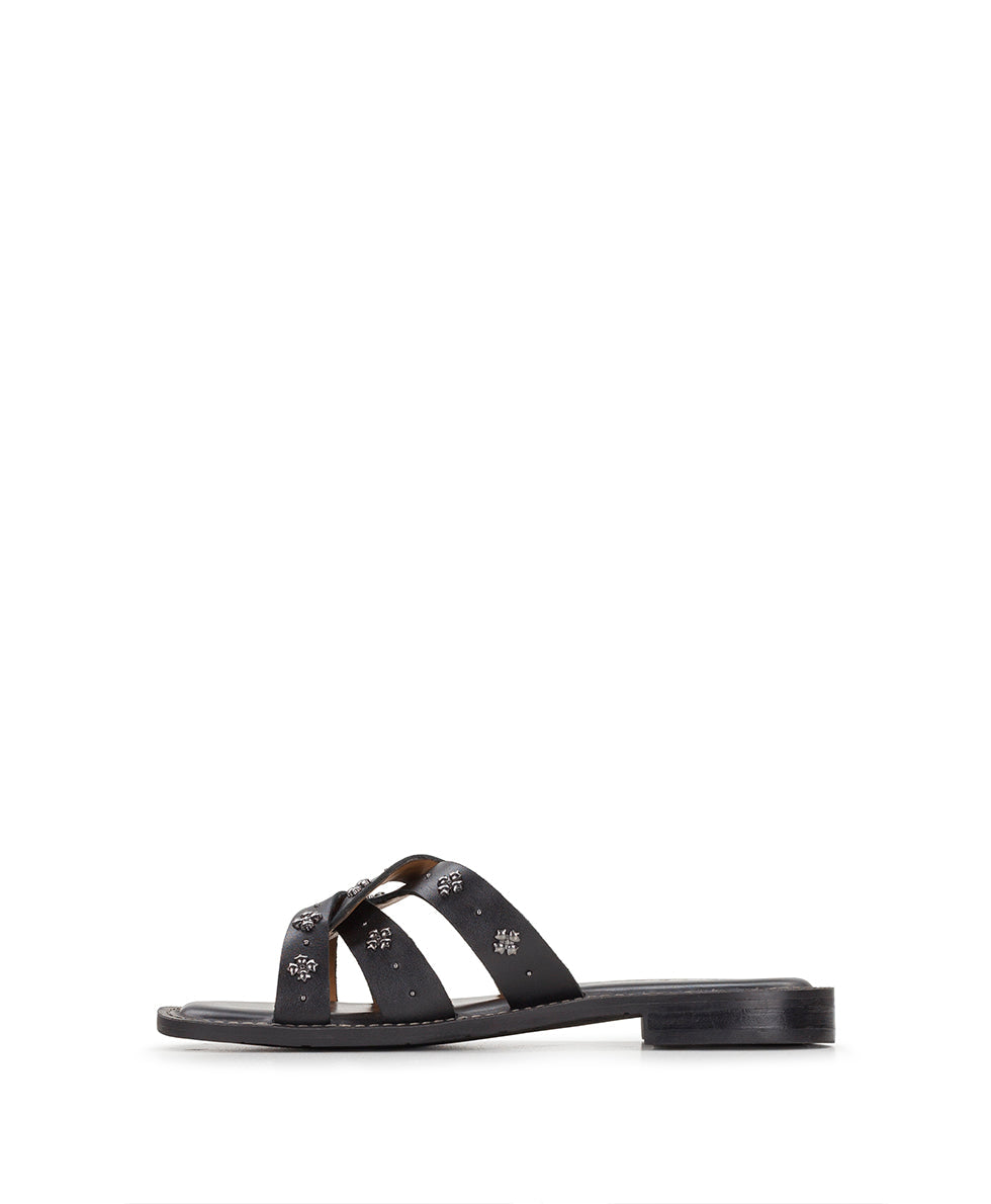 Patricia Nash Felicita Sandal - Floret Studded - Black