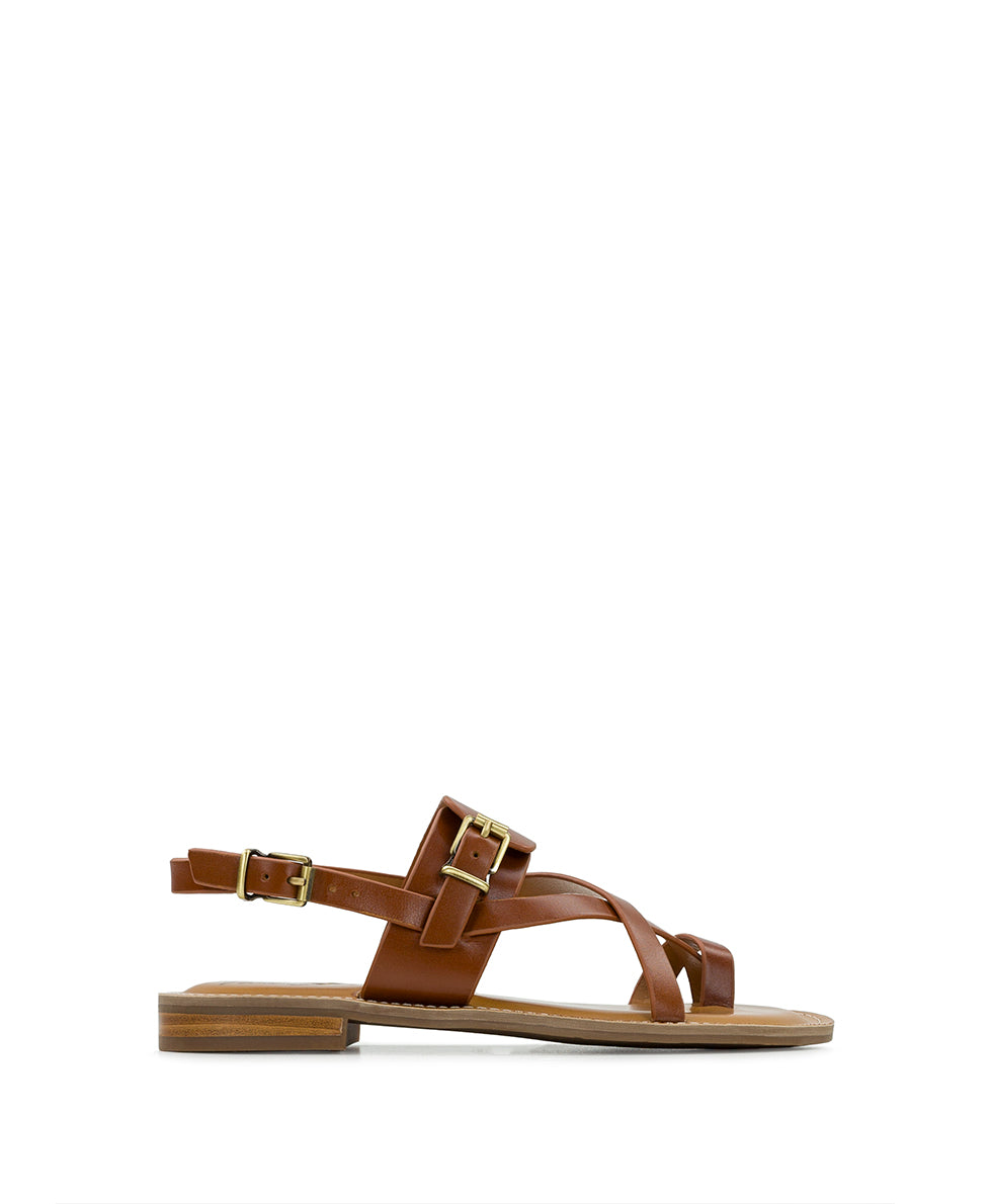 Patricia Nash Fidella Sandals - Vegetable Tanned Leather — Tan