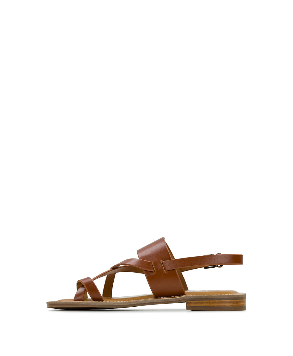 Patricia Nash Fidella Sandals - Vegetable Tanned Leather — Tan