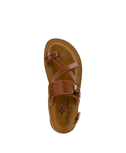 Patricia Nash Fidella Sandals - Vegetable Tanned Leather — Tan