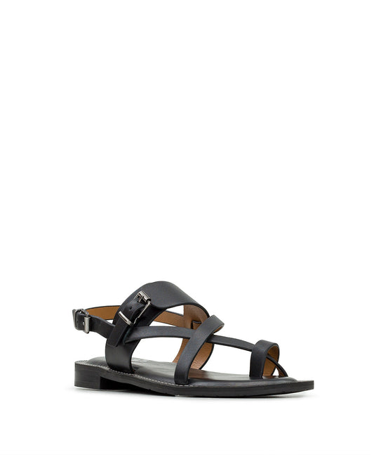 Patricia Nash Fidella Sandals - Vegetable Tanned Leather — Black