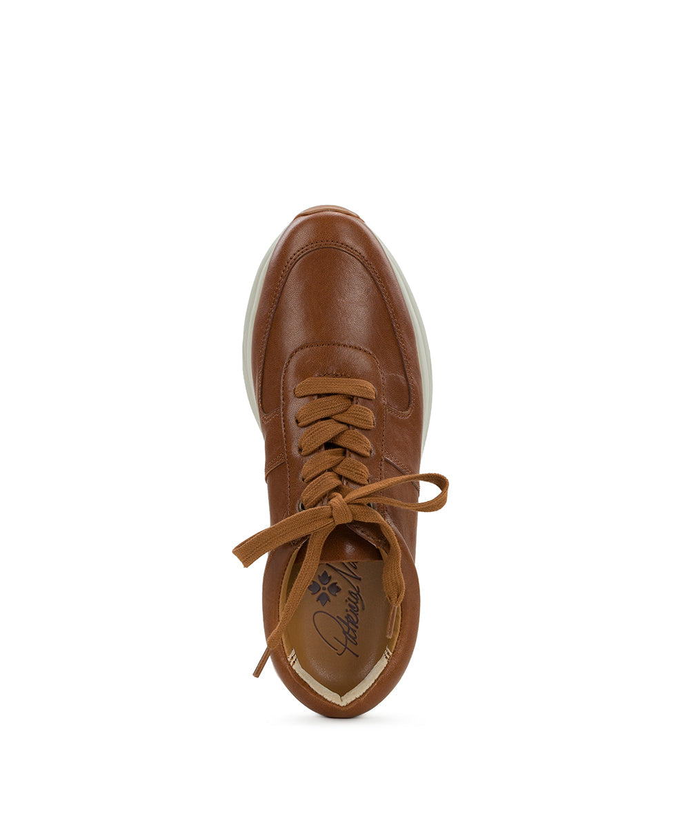 Patricia Nash Milano Leather Sneaker - Tan