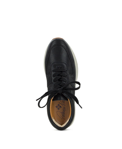 Patricia Nash Milano Leather Sneaker - Black