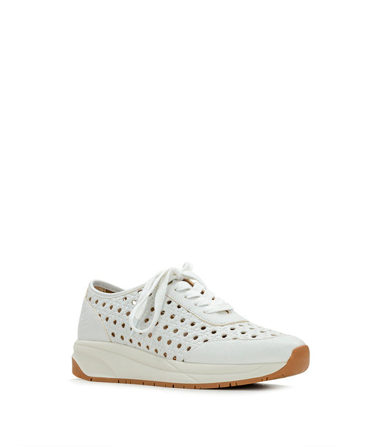 Patricia Nash Milla Perforated Sneaker - Perforated Leather — White