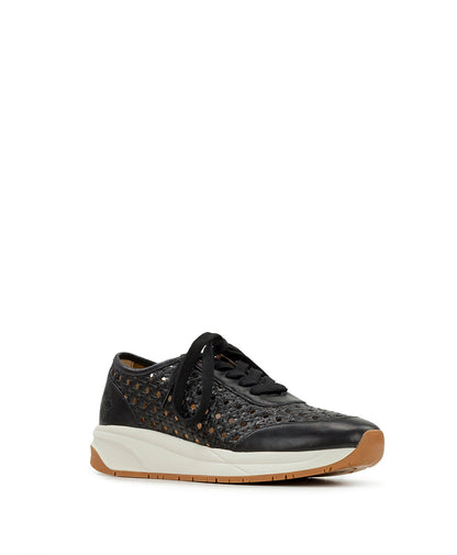 Patricia Nash Milla Perforated Sneaker - Perforated Leather — Black