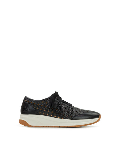 Patricia Nash Milla Perforated Sneaker - Perforated Leather — Black
