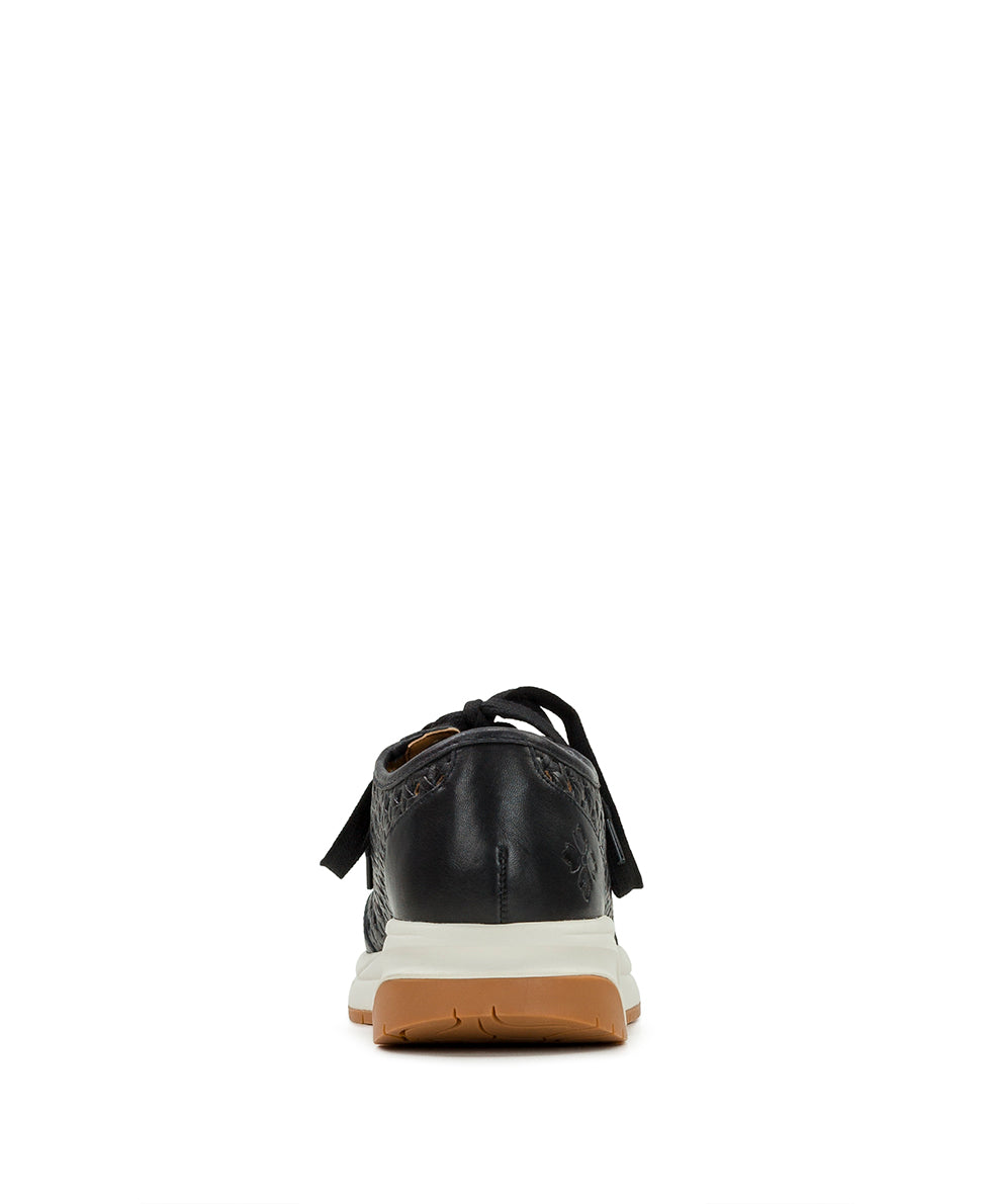 Patricia Nash Milla Perforated Sneaker - Perforated Leather — Black
