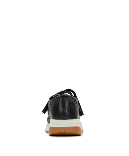 Patricia Nash Milla Perforated Sneaker - Perforated Leather — Black