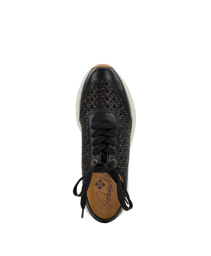 Patricia Nash Milla Perforated Sneaker - Perforated Leather — Black
