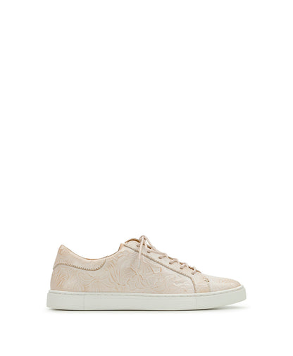 Patricia Nash Uma Sneaker - Tooled — Chalk White