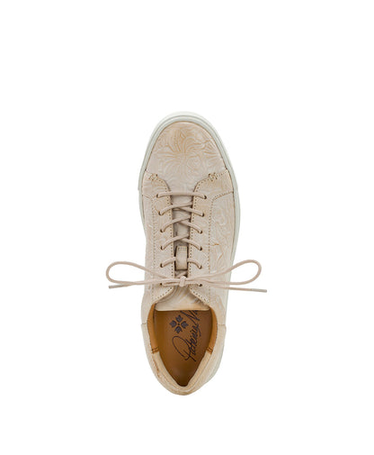 Patricia Nash Uma Sneaker - Tooled — Chalk White