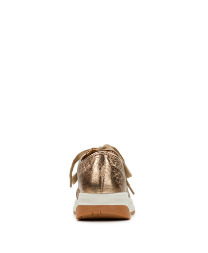 Patricia Nash Milla Perforated Sneaker - Perforated Leather — Gold