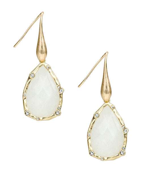 Patricia Nash Tear Drop Earrings - Semi Precious Stone Collection