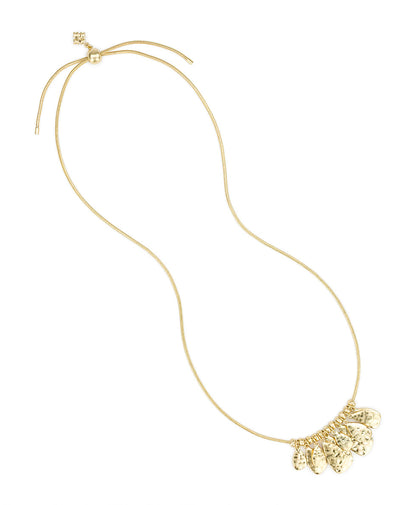 Patricia Nash Multi Tear Drop Necklace - Hammered Ring Collection