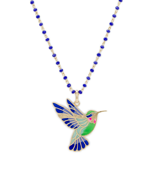 Patricia Nash Large Hummingbird Pendant - Enamel Hummingbird Collection