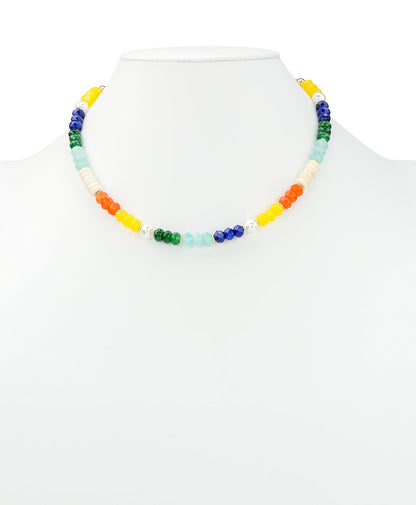 Patricia Nash Beaded Charm Convertible Necklace - Enamel Hummingbird Collection