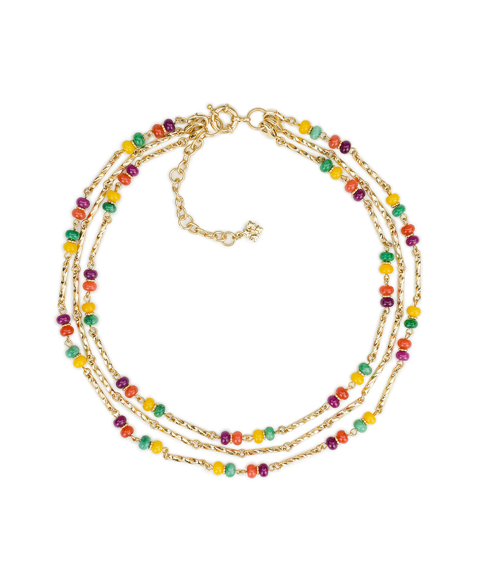 Patricia Nash Triple Modular Necklace - Fruit Collection
