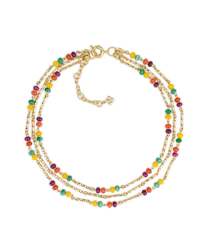 Patricia Nash Triple Modular Necklace - Fruit Collection