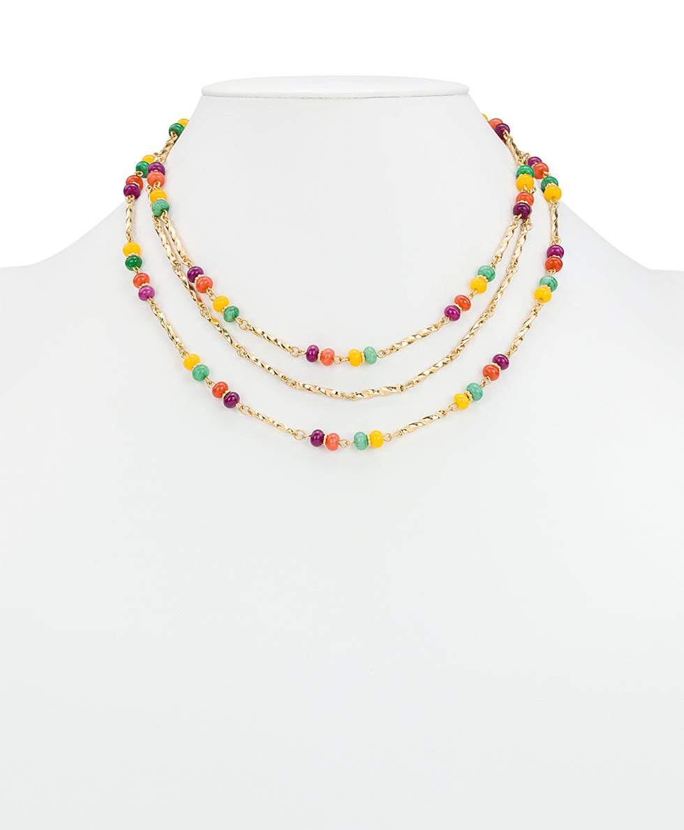 Patricia Nash Triple Modular Necklace - Fruit Collection